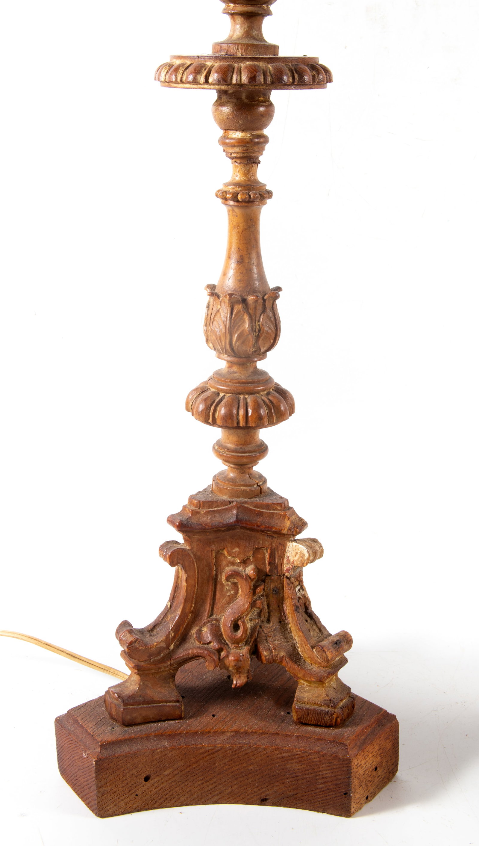 ANTIQUE CANDLESTICK LAMPS - 3