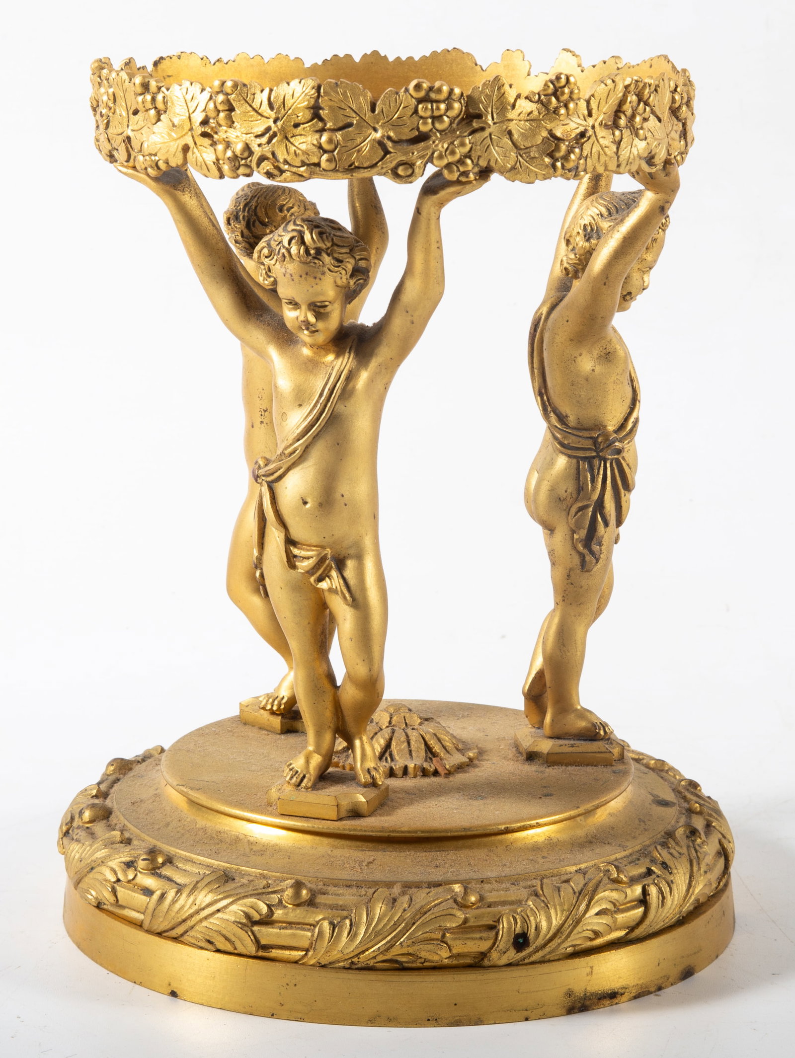 GILT BRONZE COMPOTE BASE - 3