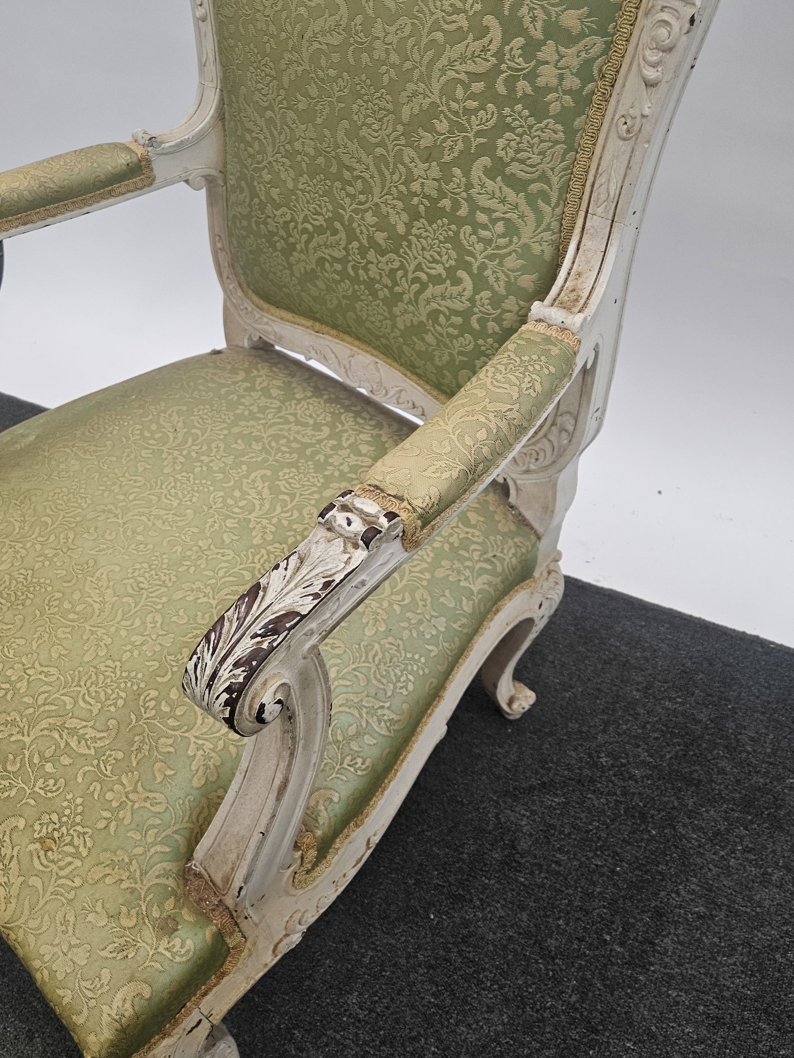 (5) PAINTED PROVINCIAL CHAIRS - 9