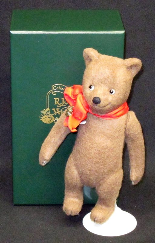 JOHN WRIGHT "TEDDY BEAR": Numbered 317/2500, original box and registration card; certificate of authenticity; H-9", NM-M