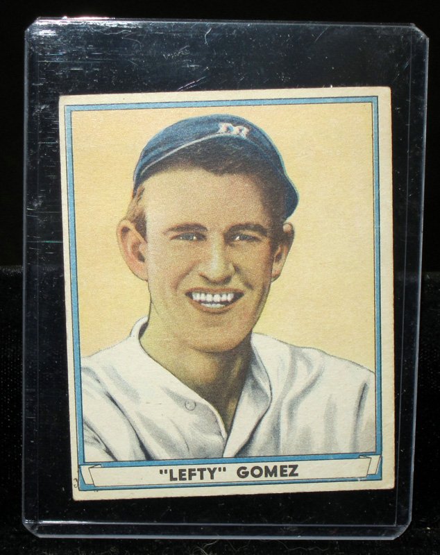 PLAY BALL 1941 BASEBALL CARD: #72 Gomez; uneven border; edge damage; G
