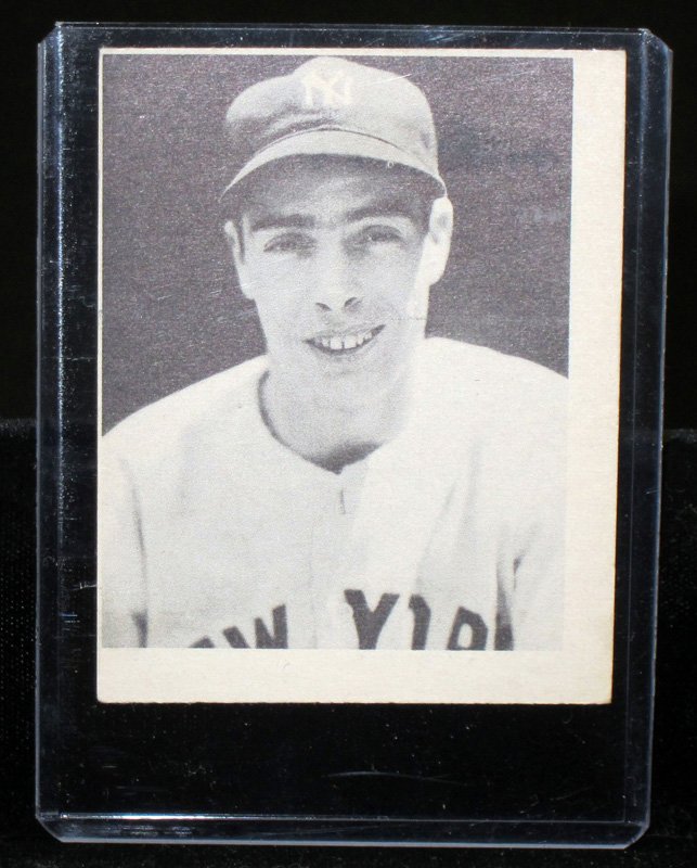 PLAY BALL 1939 BASEBALL CARD: #26 DiMaggio; uneven borders; minor rub; minor edge damage; F-G