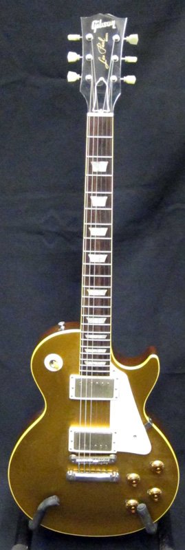 GIBSON LES PAUL GOLD TOP W/ CASE: L-39", VG-EX