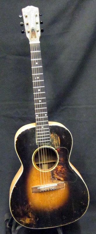 GIBSON FLAT TOP GUITAR "8" PROJECT: Sanded; wear; L-40", P-F