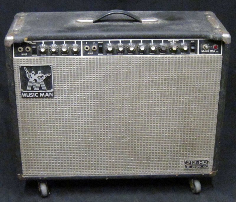MUSIC MAN TUBE AMP: 212hd - One fifty - 120V - 60 Hz - 300 W; untested; (1) replaced speaker; normal wear; L-27", G