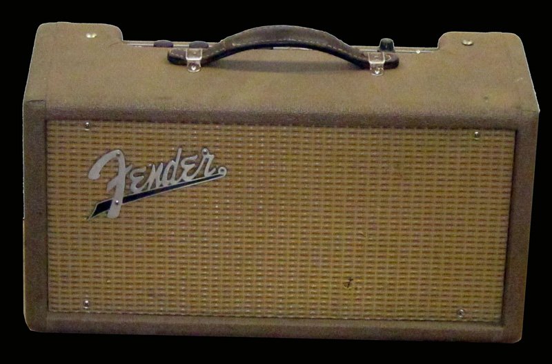 FENDER REVERB TUBE AMP HEAD: 3/4 amp; untested; small fabric punctures; normal wear; L-19", G