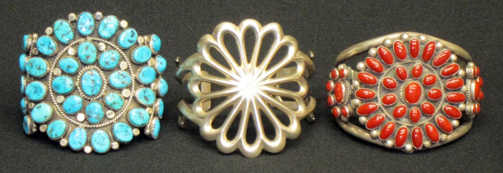 SOUTHWEST STERLING BRACELETS (3) (1 of 1)