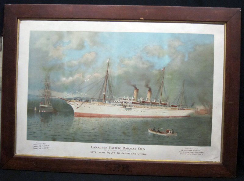 CANADIAN PACIFIC STEAMSHIP ADVERTISING POSTER (1 of 1)