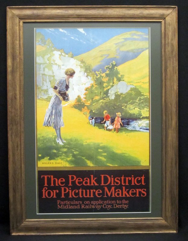 REPRODUCTION MIDLAND RAILWAY ADVERTISING POSTER (1 of 1)