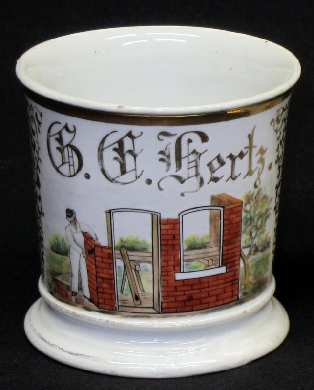 BRICK MASON SHAVING MUG (1 of 1)