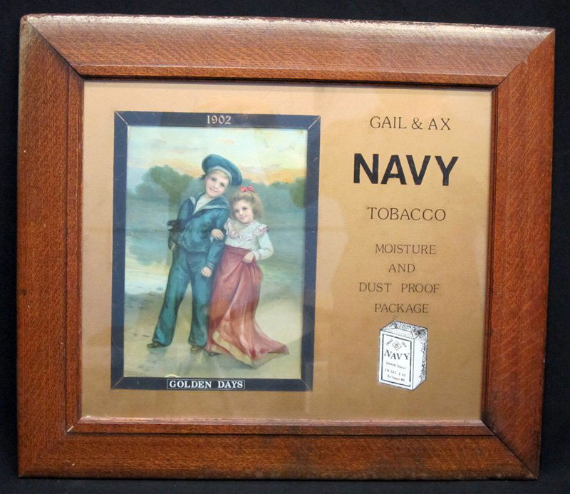 GAIL & AX TOBACCO ADVERTISING SIGN (1 of 1)