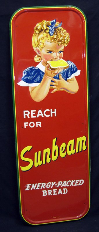 SUNBEAM BREAD ADVERTISING SIGN (1 of 1)