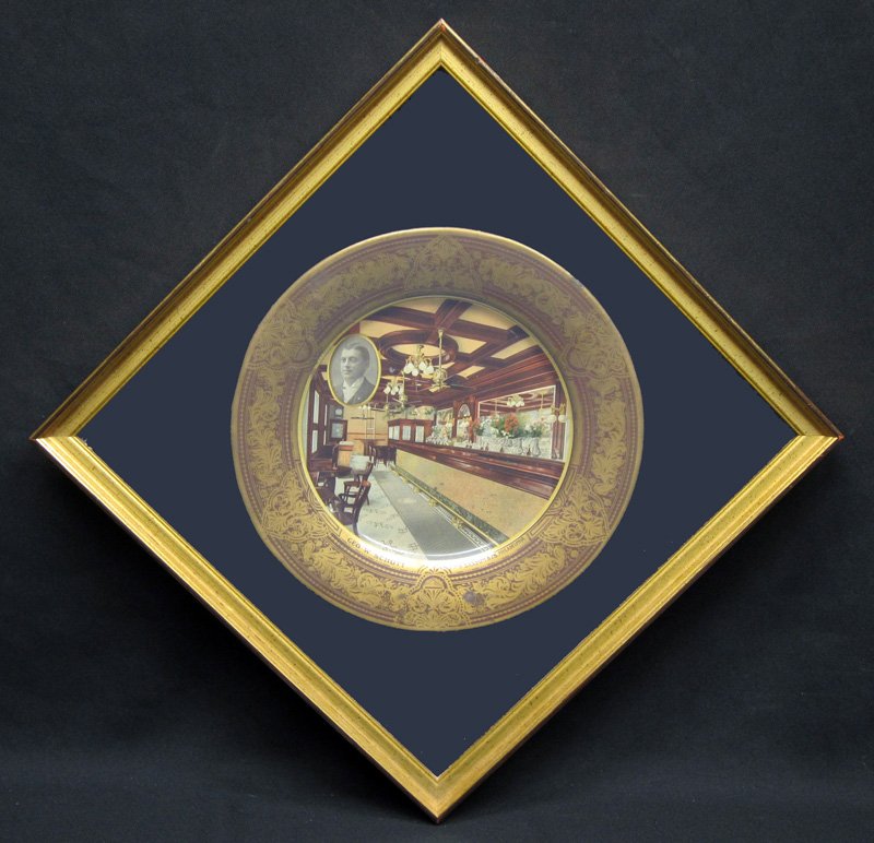 SCHOTT BAR ROOM ADVERTISING PLATE (1 of 1)