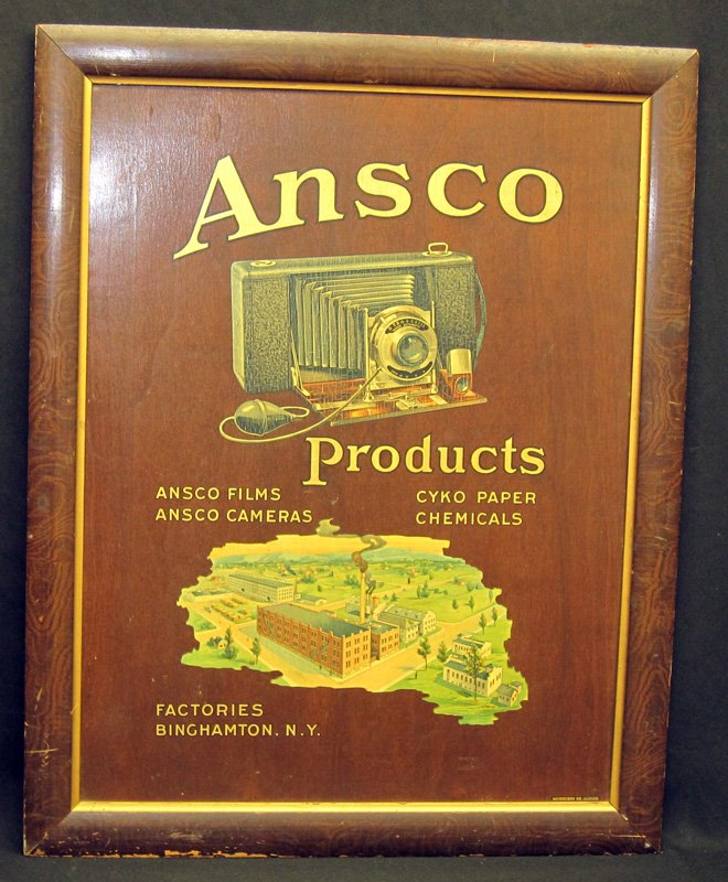 ANSCO CAMERAS & PRODUCTS ADVERTISING SIGN (1 of 1)