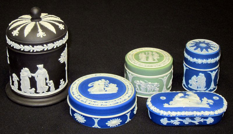 WEDGWOOD (5) PCS. JASPERWARE (1 of 1)