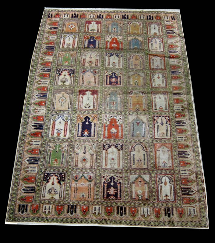 ORIENTAL THROW RUG: 92" X 58"