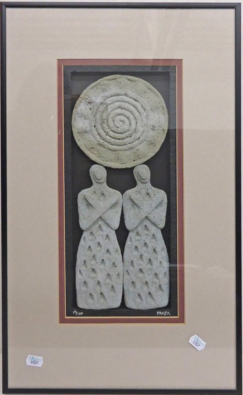 RALPH PRATA CONCRETE SCULPTURE "NAMASTE" (1 of 1)