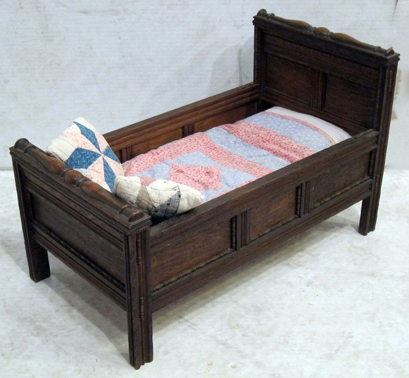 OAK DOLL BED (1 of 1)