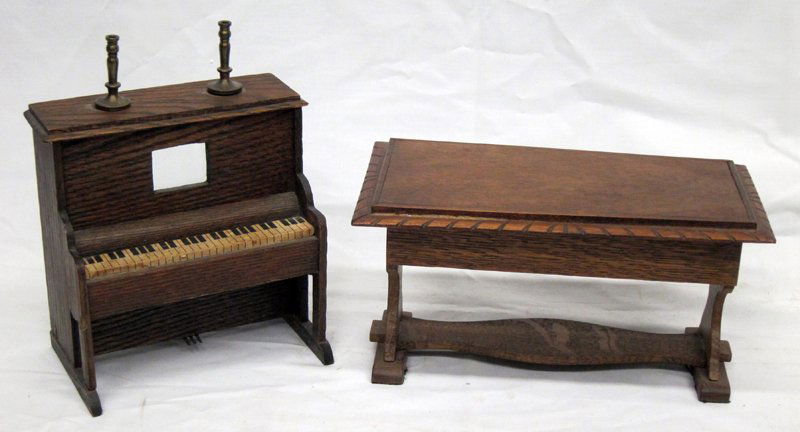 DOLL HOUSE MINIATURE FURNITURE (2) PCS. (1 of 1)