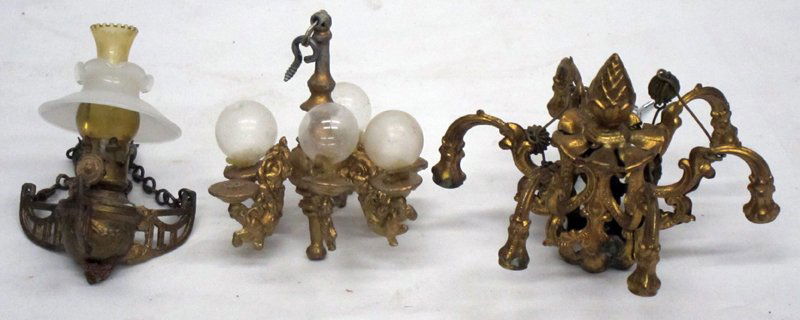 DOLL HOUSE MINIATURES CHANDELIERS (3) (1 of 1)