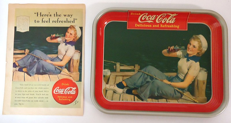 COCA-COLA SERVING TRAY 1940 (1 of 1)