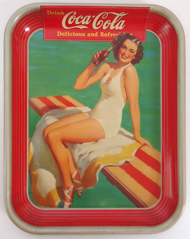 COCA-COLA SERVING TRAY 1939 (1 of 1)