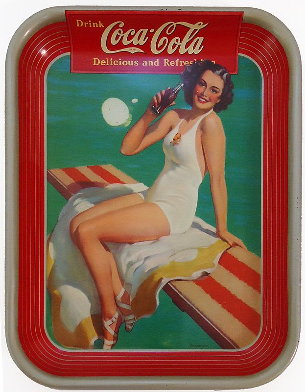 COCA-COLA SERVING TRAY 1939 (1 of 1)