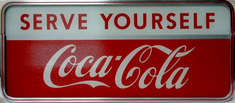 COCA-COLA LIGHT-UP SIGN 1950'S (1 of 2)