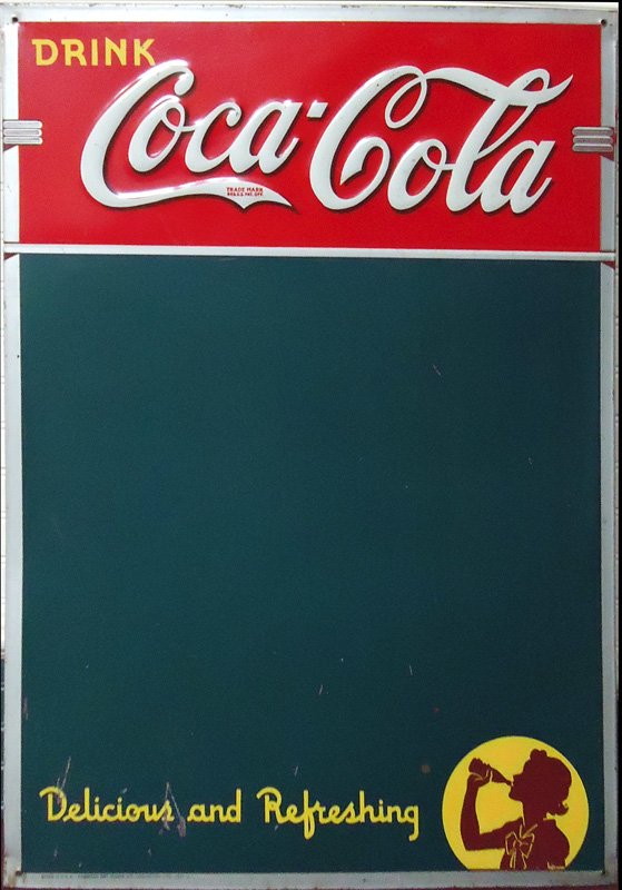 COCA-COLA MENU BOARD 1941 (1 of 1)
