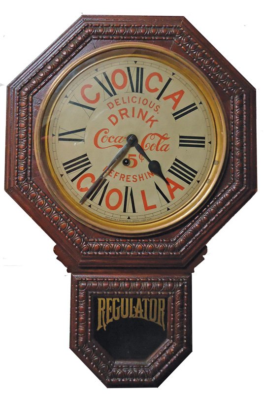 COCA-COLA REGULATOR CLOCK 1903-1905 (1 of 1)