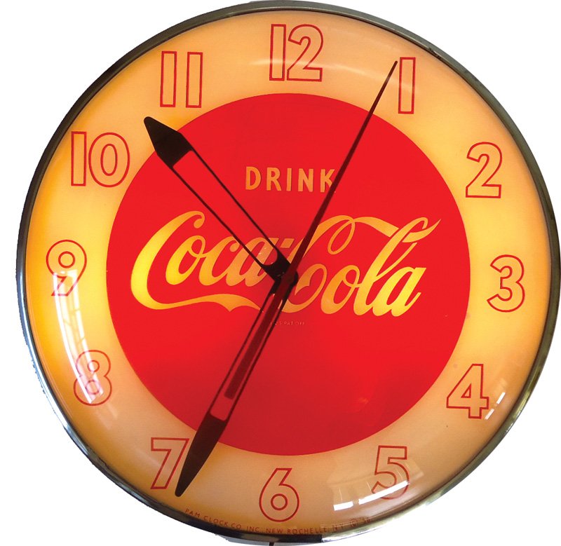 COCA-COLA CLOCK 1955 (1 of 1)