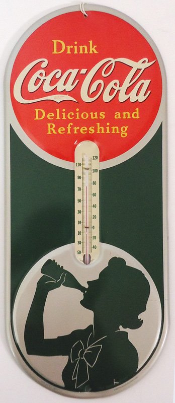 COCA-COLA THERMOMETER 1939 (1 of 1)