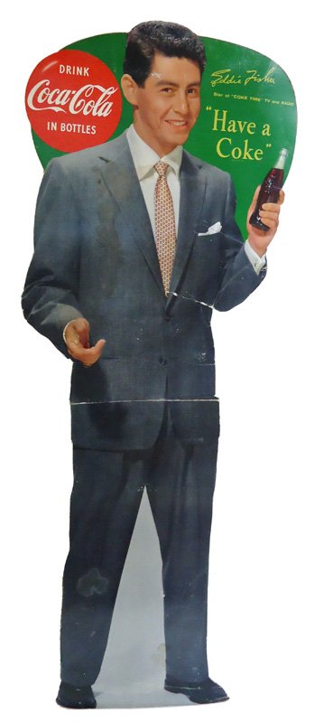 COCA-COLA CELEBRITY STAND-UP CARDBOARD 1950'S (1 of 1)