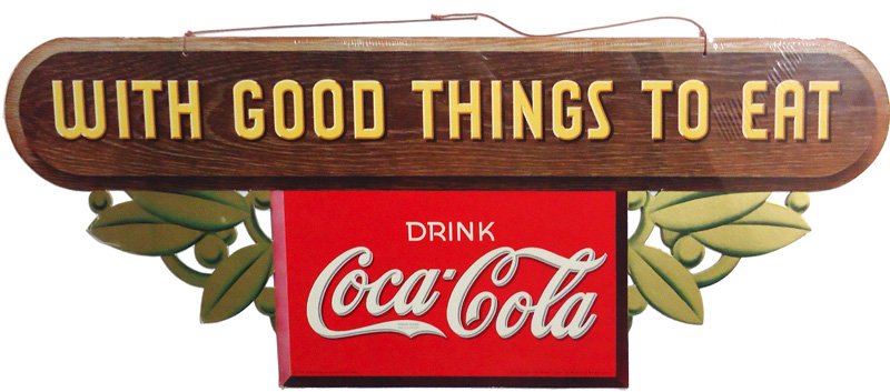 COCA-COLA DIE-CUT CARDBOARD 1937 (1 of 1)