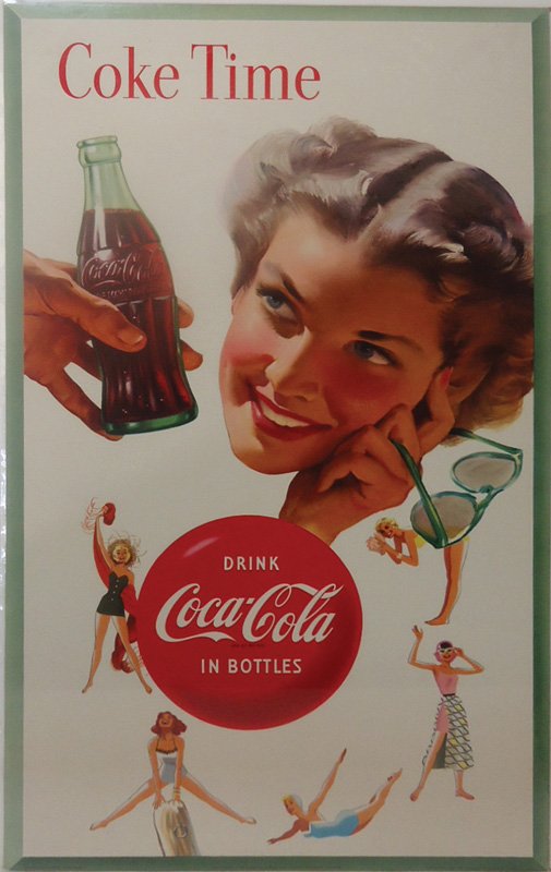 COCA-COLA CARDBOARD 1955 (1 of 1)