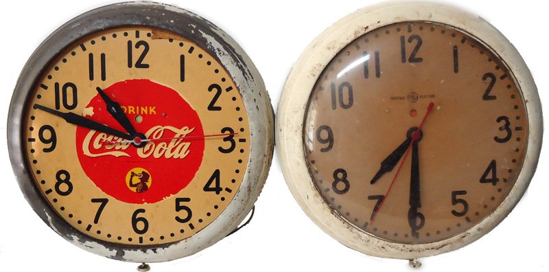 COCA-COLA SILHOUETTE CLOCK 1930'S-40'S (1 of 1)
