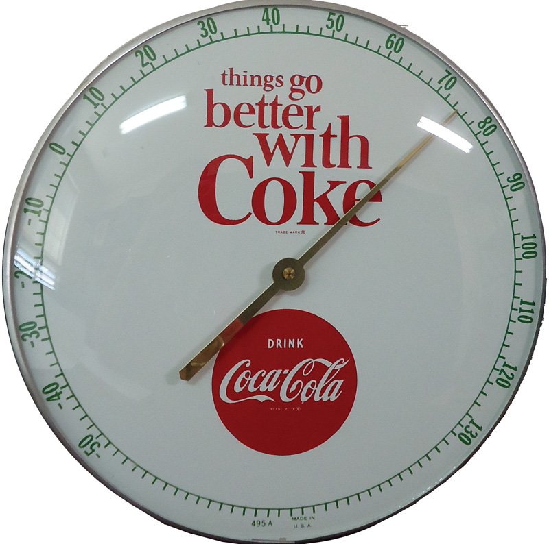 COCA-COLA THERMOMETER 1964 (1 of 1)