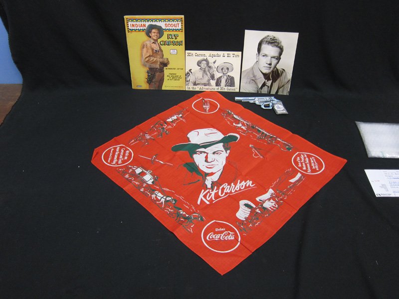COCA-COLA KIT CARSON HANDKERCHIEF, ETC. 1950'S (1 of 1)