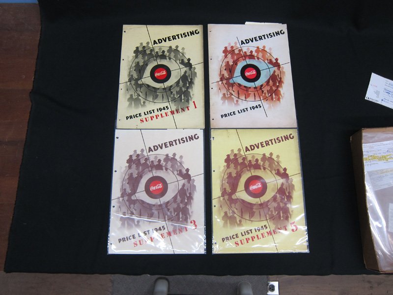 COCA-COLA ADVERTISING PRICE LIST & SUPPLEMENTS (5) (1 of 1)