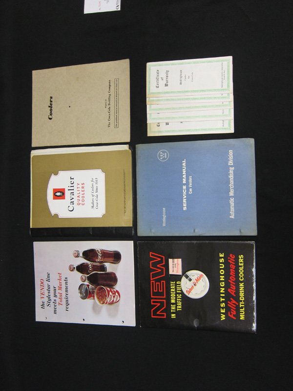 COCA-COLA VENDING & COOLER EPHEMERA (6) (1 of 1)