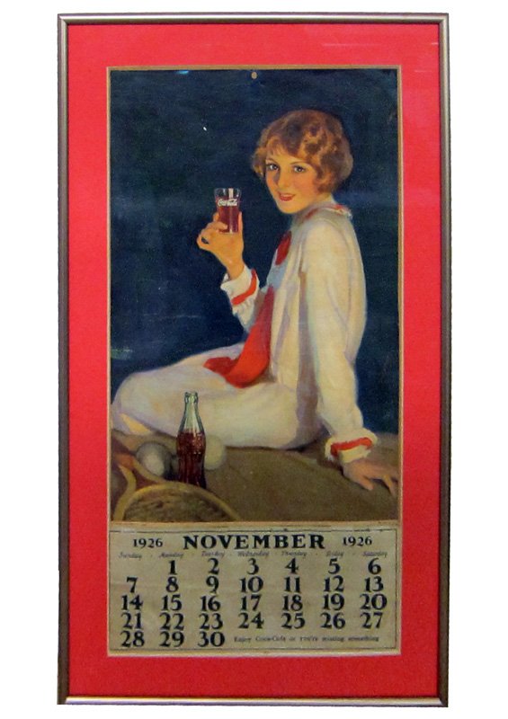 1926 COCA-COLA CALENDAR (1 of 1)