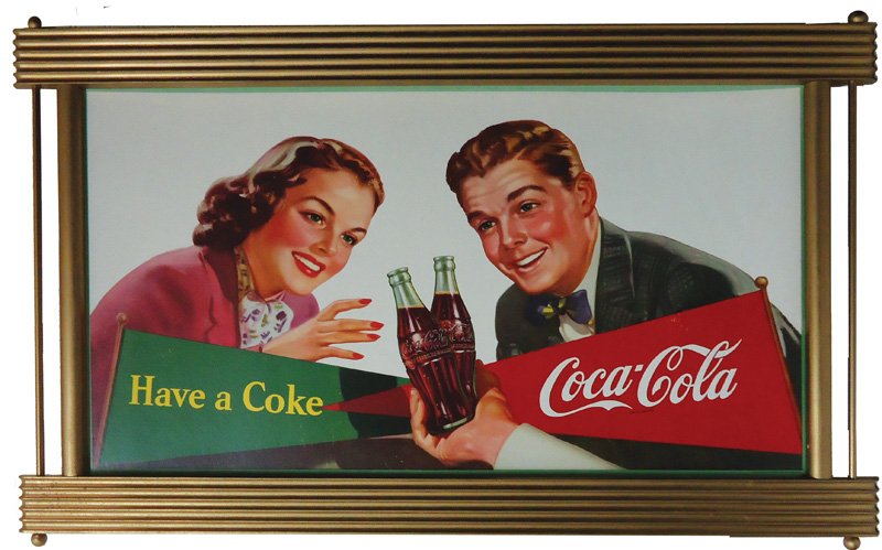 COCA-COLA CARDBOARD 1950 (1 of 1)