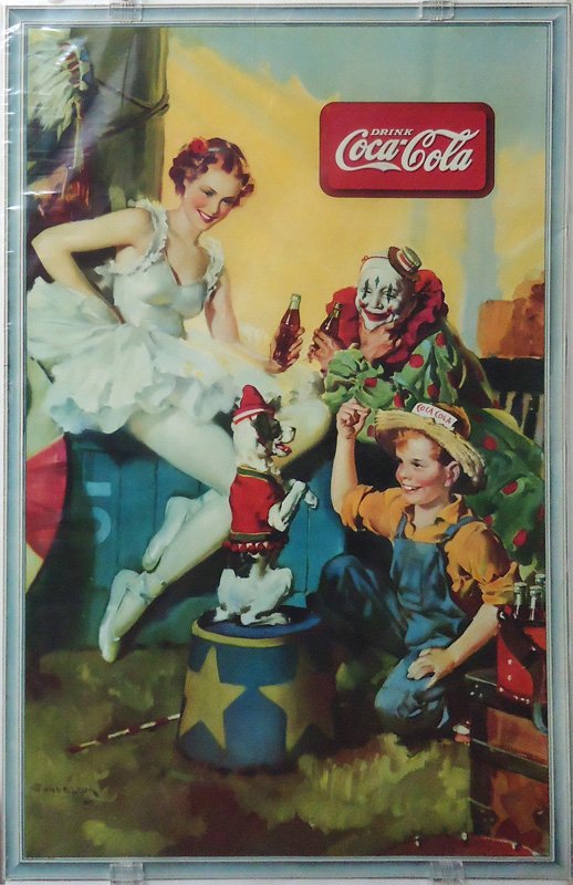 COCA-COLA CARDBOARD SIGN (1 of 1)