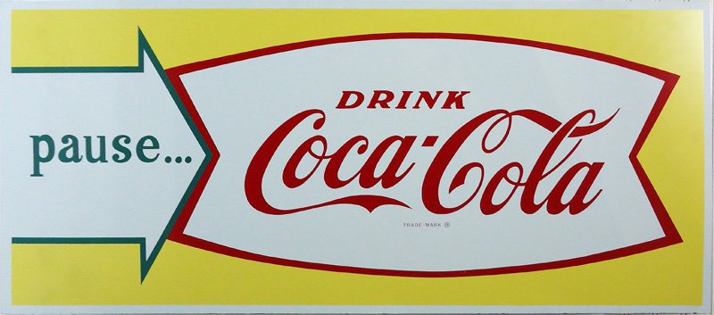 COCA-COLA TIN SIGN (1 of 1)