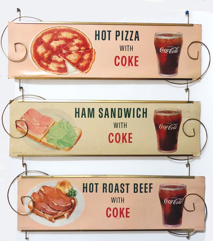 COCA-COLA MENU SIGNS (6) (1 of 2)