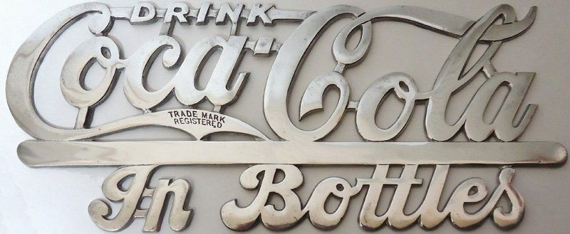 COCA-COLA TRUCK SIGN 1920'S (1 of 2)