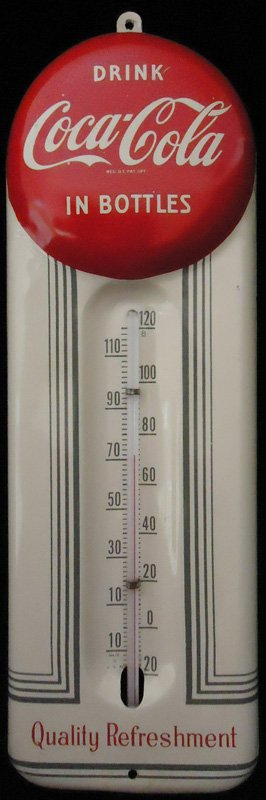 COCA-COLA THERMOMETER 1950's (1 of 1)