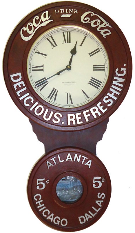COCA-COLA REPRODUCTION BAIRD REGULATOR CLOCK (1 of 1)
