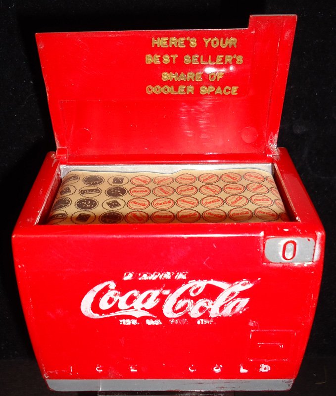 COCA-COLA MINIATURE SALESMANS' COOLER 1950'S (1 of 1)