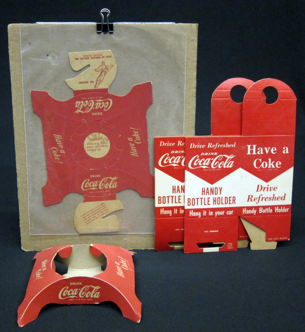 COCA-COLA BOTTLE HOLDERS (4) (1 of 1)